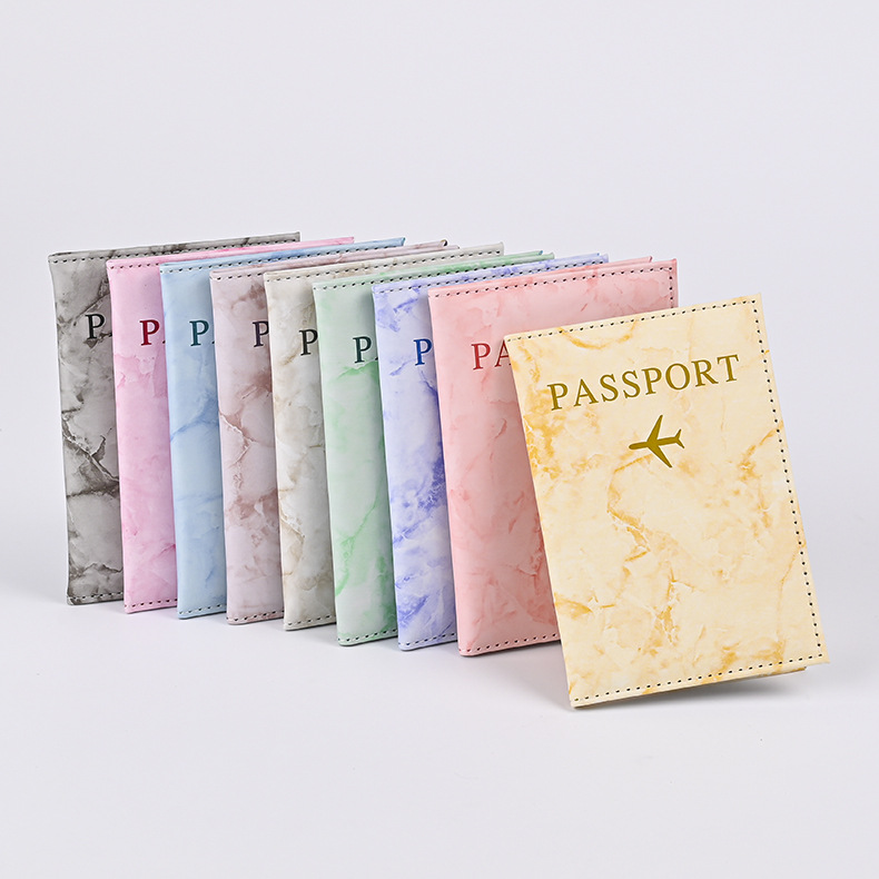 Index Card Holder - Macaron cor padrão de mármore capas