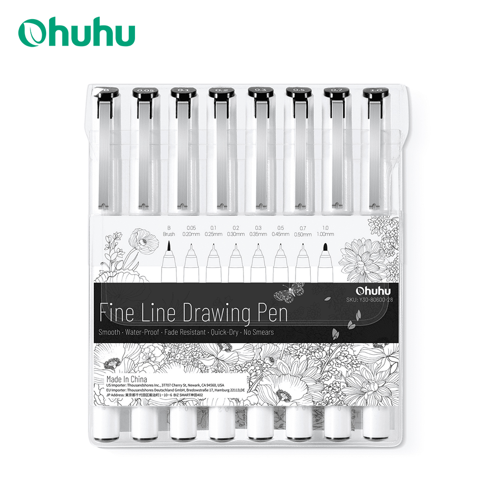 Ohuhu micro caneta fineliner c - Correction Pen Fine avaliação e preço